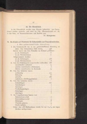 14. Die Ohrenklinik.