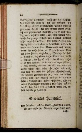 Siebentes Hauptstück.