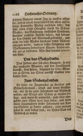 2088-2099, Vor das Sechzehende. - Am Vierzigsten.