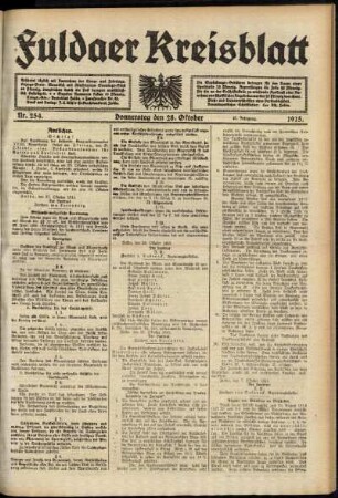 Ausgabe vom Donnerstag, den 28. Oktober 1915.