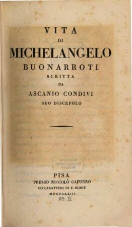Vita di Michelangelo Buonarrotti