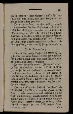 Erste Anmerkung.
