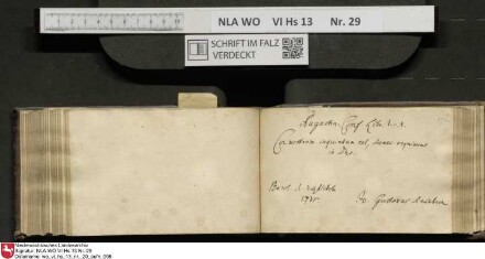 Stammbuch des Gottfried Crusius (Cruse) aus Stendal