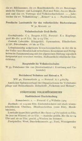Städtische Volksbüchereien