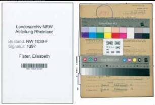 Entnazifizierung Elisabeth Fister , geb. 18.01.1921 (Bibliothekarin)