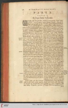 Caput I: De Origine Urbis Tyburtinæ