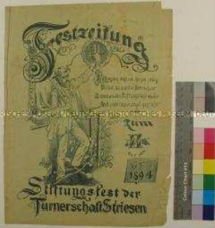 Festzeitung zum zweiten Stiftungsfest des Turnvereins Striesen-Dresden am 26. Februar 1894