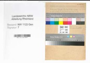 Schriftverkehr und Auszüge aus den Sitzungsprotokollen: K