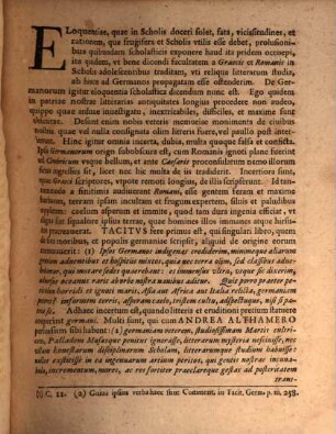 Sacris Manibvs Optimi Scholae Nostrae Patroni Conradi Kleinhempelii Bene Precatvr ... : [praefatus de eloquentia scholastica Germanorum]