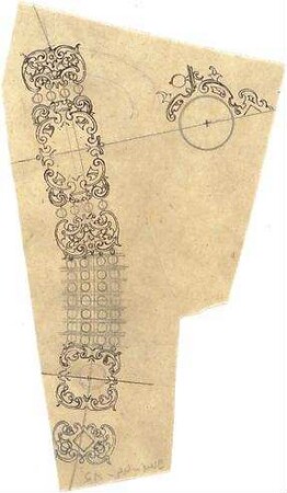 Gmelin, Leopold; Sammlung Gmelin: Handzeichnungen - Folio 13 - Schmuck (Teilansichten)