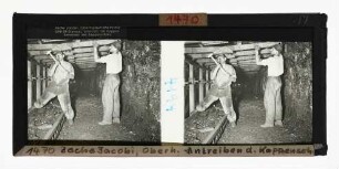 Zeche Jacobi, Oberhausen GHH-DR-Stempel, GHH-TZG 100-Kappen, Antreiben des Kappenschuhs