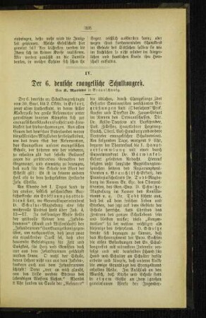 ¬Der¬ 6. deutsch evangelische Schulkongreß