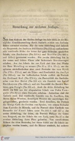 Bemerkung zur sechsten Auflage