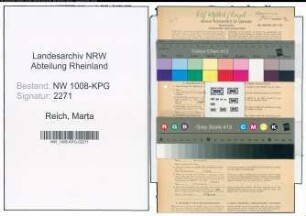 Entnazifizierung Marta Reich , geb. 19.12.1904 (Pflegerin)