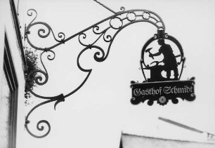 Wirtshaus-Schild; Weilmünster, Hauptstraße 7