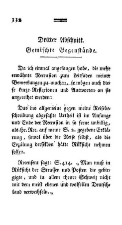 Dritter Abschnitt - Gemischte Gegenstände.
