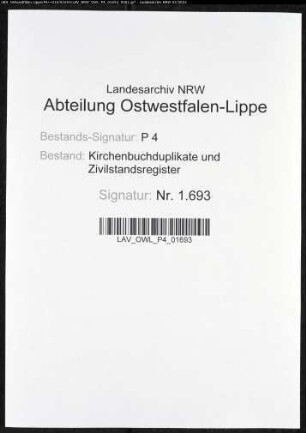 Kirchenbuchduplikat der katholischen Gemeinde Esbeck (GHT 1853-1855). (Gemeinde: Esbeck, katholische Gemeinde)