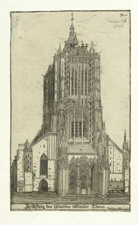 Münster. Westfassade um 1735