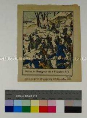 Neuruppiner Bilderbogen Nr. 5729 - Schlacht bei Beaugency am 8. Dezember 1870.