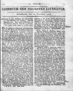 1800-11-29 : 74. Stück