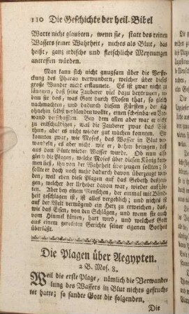 Die Plagen über Aegypten. 2 B. Mos. 8.
