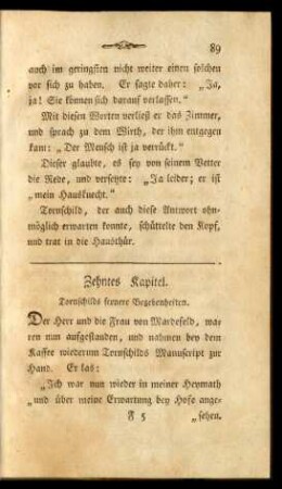 Zehntes Kapitel. Tornschilds fernere Begebenheiten.