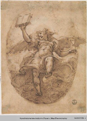 Allegorische Figur (Wahrheit?) in der Glorie