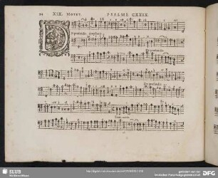 XIX. De profundis clamavi ad te Domine