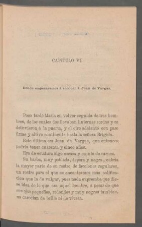 Capítulo VI. - Donde empezaremos á conocer á Juan de Vargas.
