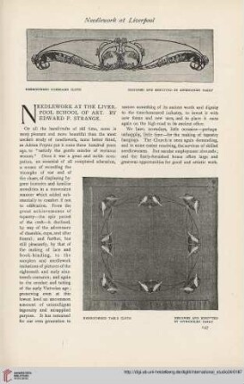 24.1904/05 (1905) = Nr. 94: Needlework at the Liverpool School of Art