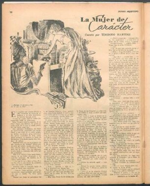 La mujer de carácter : Cuento por Teodoro Martins