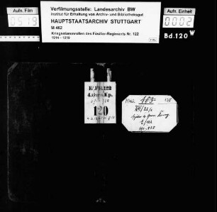 Kriegsstammrollen der 4. Garnisonskompanie