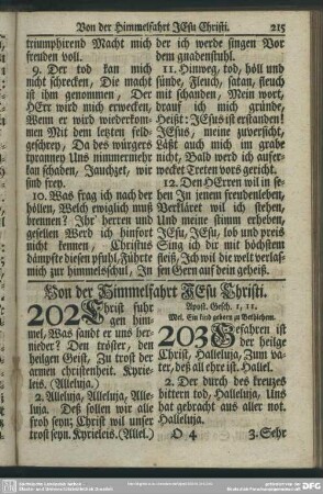 Von der Himmelfahrt Jesu Christi