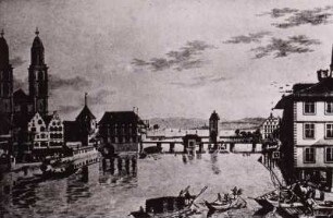 Schweiz, Zürich, Brücke