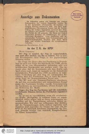 Auszüge aus Dokumenten