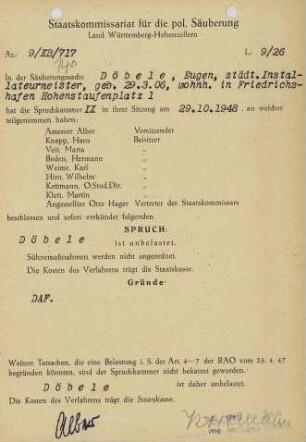 Döbele, Eugen