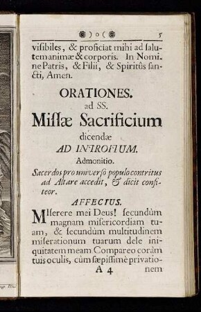 Orationes. ad SS. Missæ Sacrificium...