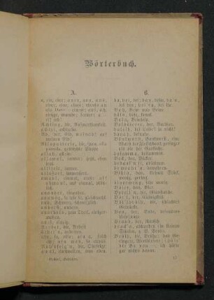 Wörterbuch.