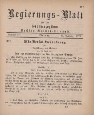 Nr. 37 : 30. Dezember 1874