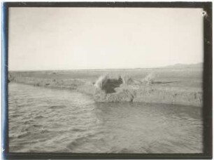 Fischer am unteren Río Desaguadero mit Fischermole