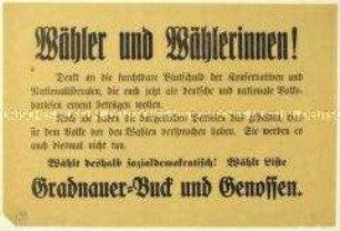 Wahlaufruf der SPD