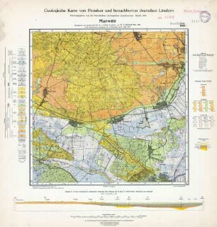 3344 Marwitz, Geologische Karte von Preußen und benachbarten deutschen Ländern
