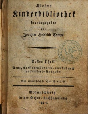Kleine Kinderbibliothek, 1