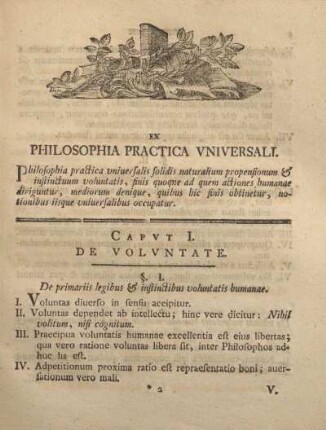 Caput I. De volvntate.