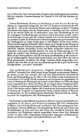 Wiek , Peter :: Bauen und Wohnen in Hamburg 1870 - 1914, (Beiheft zur Lichtbildreihe, Staatliche Landesbildstelle Hamburg, 116) : Hamburg, 1984