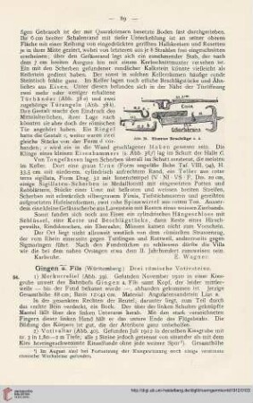 5: Gingen a. Fils (Württemberg) : drei römische Votivsteine