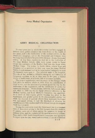 Army Medical Organisation.