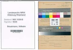 Entnazifizierung Wilhelm Braukmann , geb. 01.03.1911 (Einkaeufer)