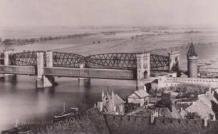 Malbork (Marienburg), Eisenbahnbrücke über die Nogat