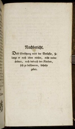 Nachbericht.